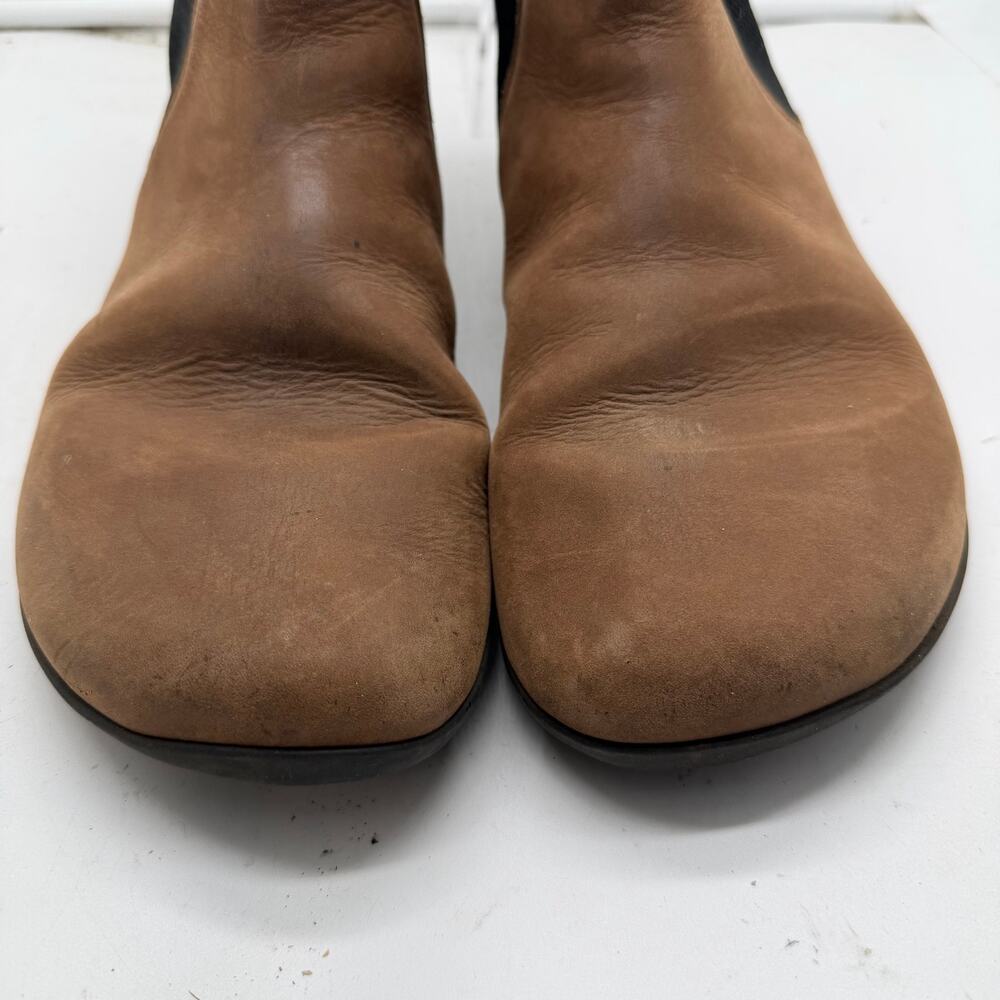 Joe Nimble Chelsea Boot Mens 12 Brown Barefoot Leather Slip On - Picture 4 of 10